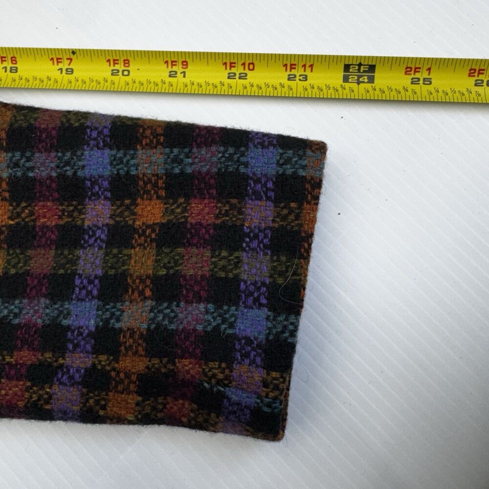 Vintage Giorgio Sant'Angelo 100% Wool Plaid Double Breasted Blazer 6 Yugoslavia - Picture 10 of 10